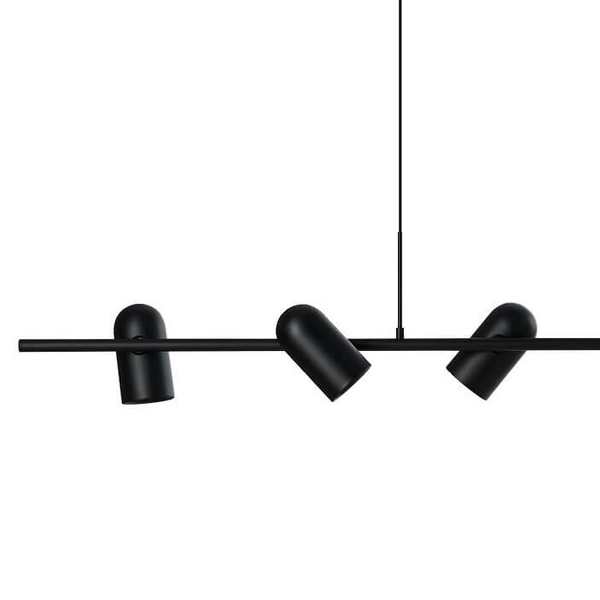 Zwisowa lampa z regulacją VIVI AZ5730 Azzardo wielopunktowa tuba czarna