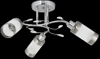 Kuchenna lampa sufitowa 8267/3 8C tuby z kryształkami chrom