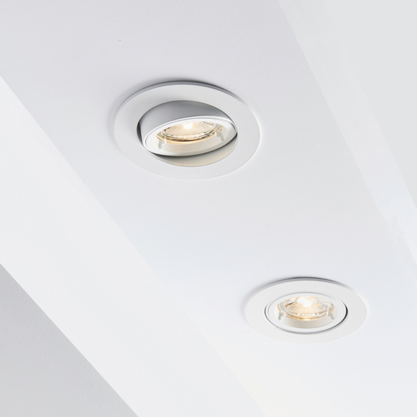 Downlight podtynkowy Cast 76007 Saxby obrotowy biały mat