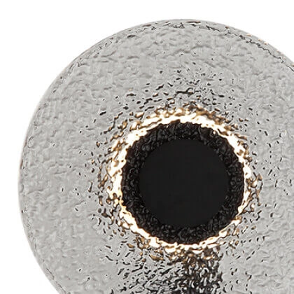 Dekoracyjna lampa na ścianę 23076 dysk szary czarny przydymiony