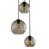Skandynawska lampa wisząca Vetro 7641 3-płomenna nad stół szklana