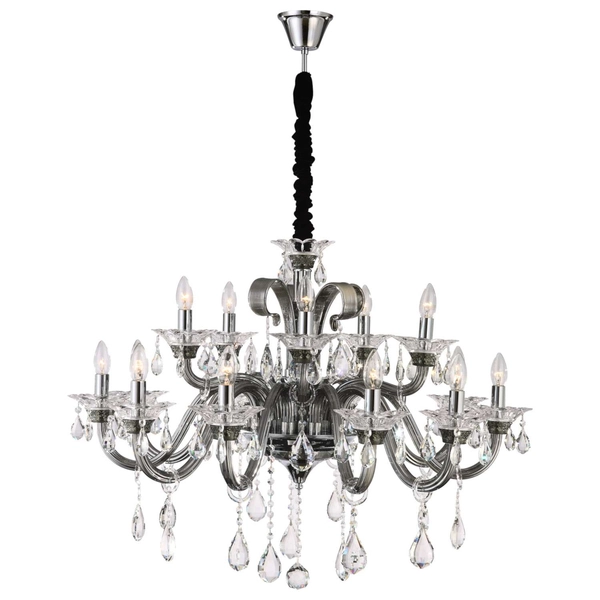 Żyrandol DUNJA 64104-15 świecznikowa z kryształkami maria teresa chrom