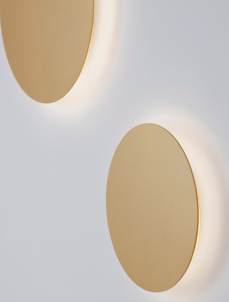 Pokojowa lampa ścienna Chica circle do holu LED 22,5W 3000K złota