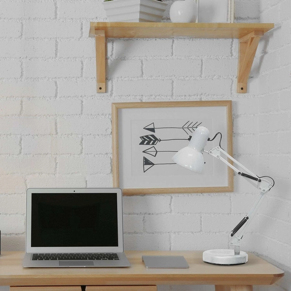 Stojąca LAMPA stołowa SAMSON 4211 Rabalux regulowana LAMPKA biurkowa metalowy reflektorek loftowy biały