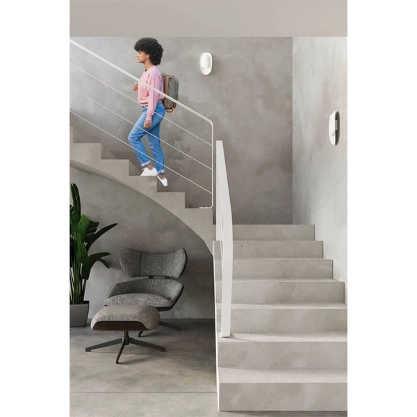 Metalowa lampa ścienna SL.1062 biała do przedpokoju owalna