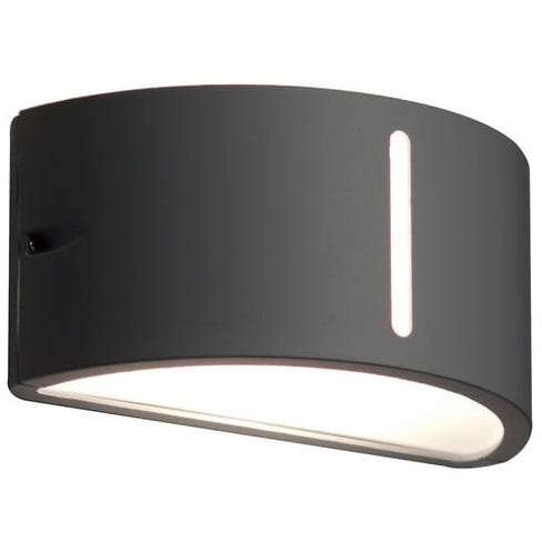 Ogrodowa LAMPA ścienna BONN 6330401118 Lutec elewacyjna OPRAWA outdoor półokrągła IP54 grafitowa