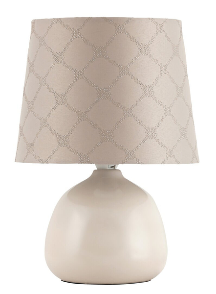 Klasyczna lampa stołowa Ellie 4380 ceramiczna beżowa