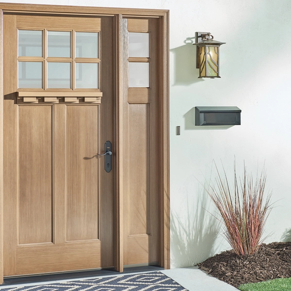 Zewnętrzna latarnia naścienna QN-MORRIS-L miedziana