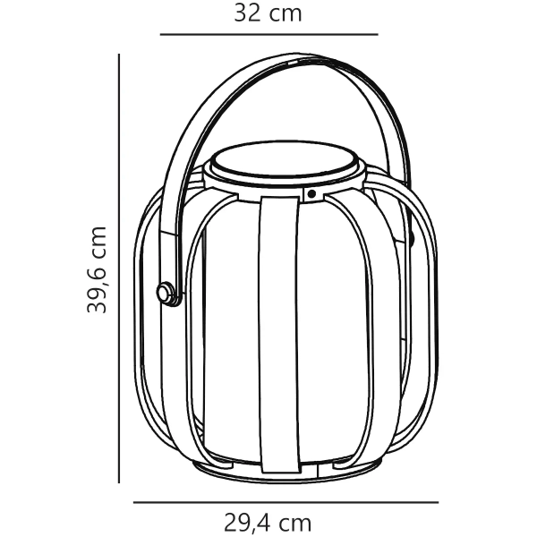 Stołowa lampka na taras Bob 2118085062 LED 3,5W 2700K IP44 beżowy