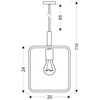 Loftowa LAMPA wisząca Frame 31-73501 Candellux prostokątna OPRAWA metalowy ZWIS skandynawski czarny