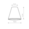 Industrialny klosz CAMELEON CONE S 8501 Nowodvorski do lampy niebieski złoty