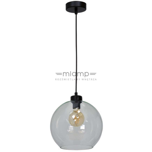 LAMPA wisząca SOFIA MLP6576 Milagro industrialna OPRAWA szklany ZWIS kula ball przezroczysta