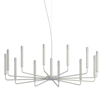 Metalowa lampa wisząca Orto 11465 nad stół świecznikowa jedwabisty szary