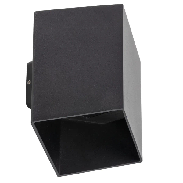 Elewacyjna naścienna lampa Cube 18182 LED 3000K kostka IP54 czarny