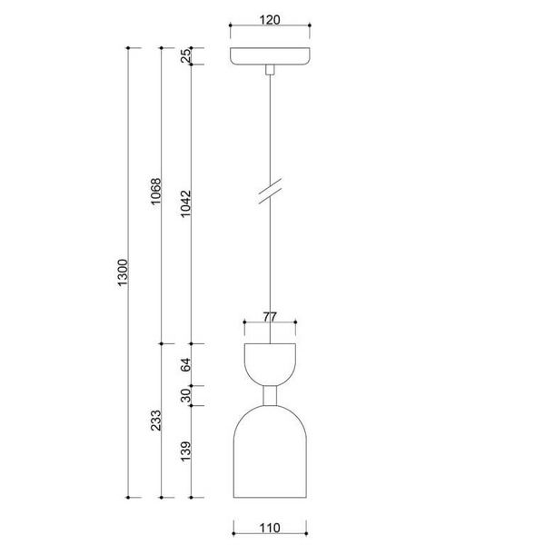 Metalowa lampa wisząca do salonu Supuru SUA125P0 żółta czarna