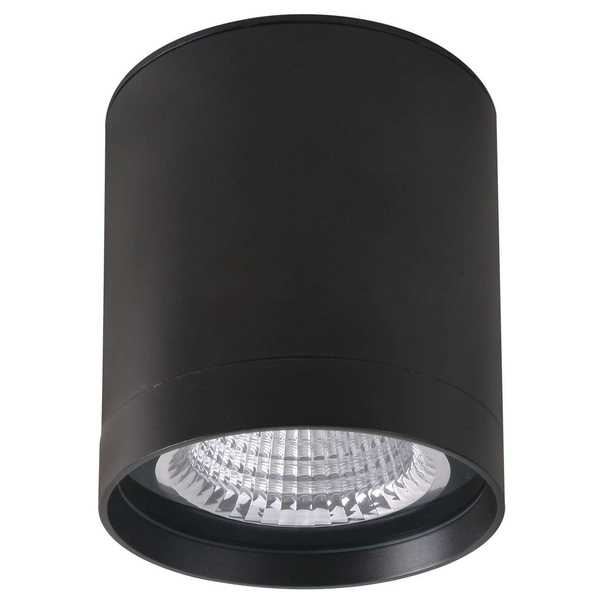 Spot LAMPA sufitowa VETRA OWG-705R/BF-WW Italux metalowa OPRAWA plafon LED 40W 3000K tuba łazienkowa IP65 czarna