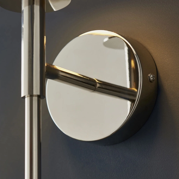 Kinkiet naścienny L&-192949 Light& z abażurem biały srebrny OUTLET