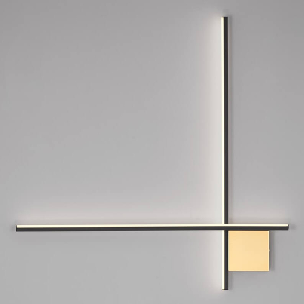 Lampa naścienna CHOTA LE44308 LED 20W 3000K do sypialni czarna złota