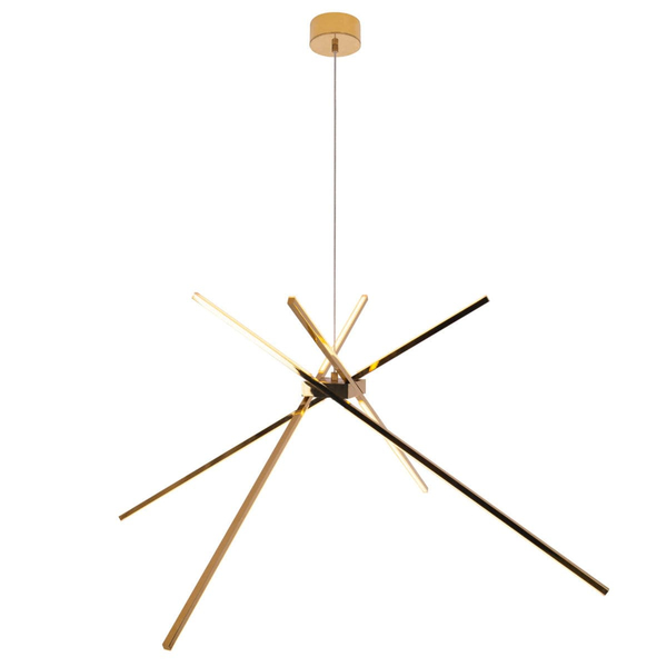 Salonowa industrialna lampa wisząca SPIDER P0457 Maxlight LED 33W 3000K metal złota