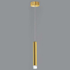 LAMPA wisząca GOLDIE ML5713 Milagro metalowa OPRAWA tuba LED 5W 4000K zwis okrągły złoty