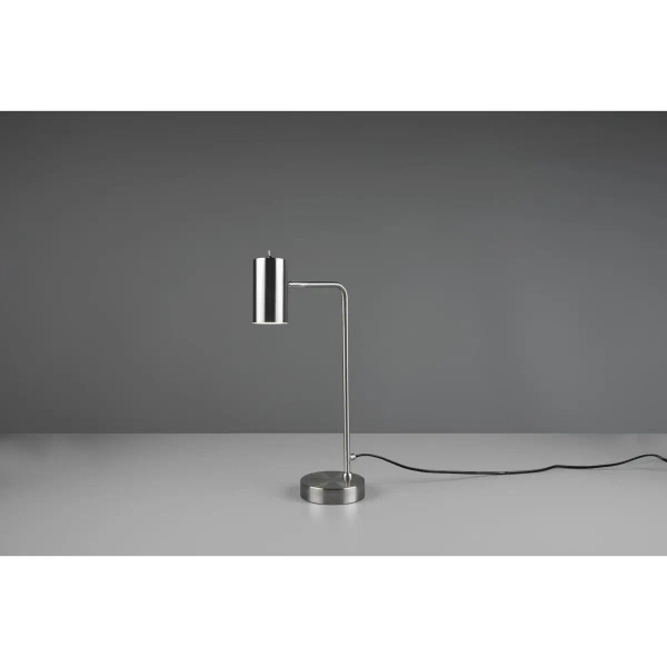 Metalowa lampa MARLEY 512400107 nikiel tuba z włącznikiem 1xGU10
