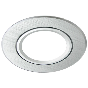 Podtynkowe oczko EAST 301550 regulowane okrągłe srebrne