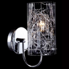 LAMPA ścienna IBIZA MBM1903/1 Italux szklana OPRAWA kinkiet tuba chrom przezroczysta