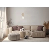 Wisząca lampa Andrea PND-59779-1M-BG nad stół czarna beżowa