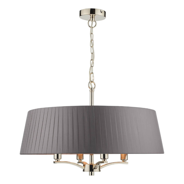 Metalowa lampa wisząca Cristin CRI0439 Dar Lightning nikiel szara