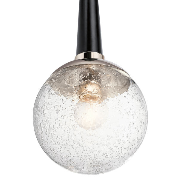 Lampa wisząca kula QN-MARILYN-MP metalowa szklana nikiel