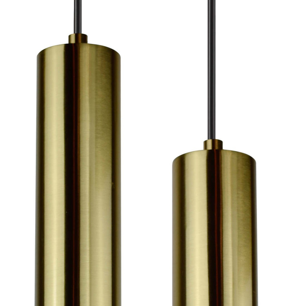 Kaskada LAMPA wisząca NAPOLI 317988 Polux nowoczesny ZWIS tuby do jadalni złote