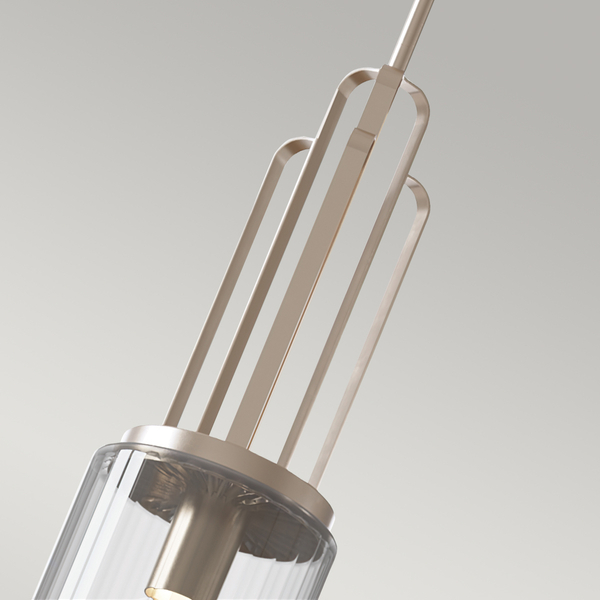 Lampa wisząca QN-KIMROSE-MP-PN tuba szklana nikiel
