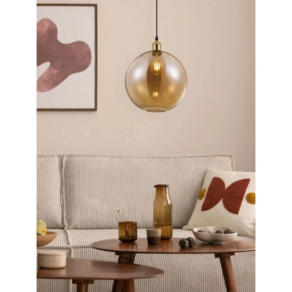 Wisząca lampa Dino R30771004 RL Light zwis bańka bursztynowa