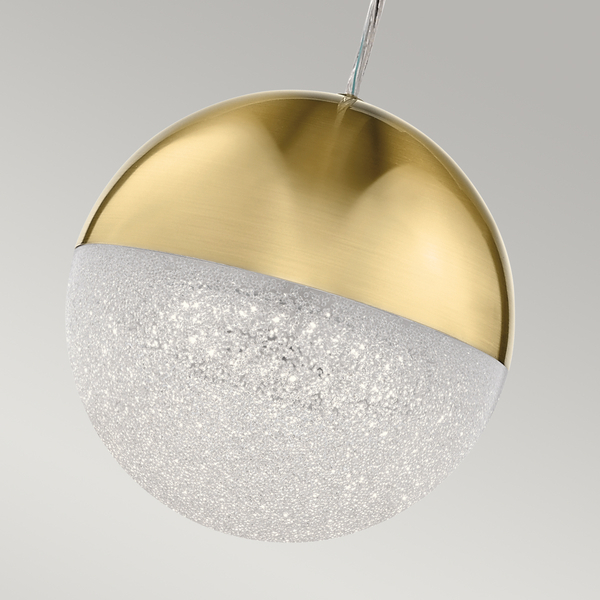 Lampa wisząca kula QN-MOONLIT-P-CG ball metal złoto