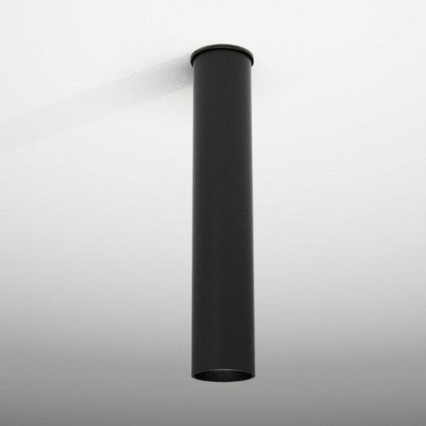 Sufitowa LAMPA plafon ARIDA 1111 Shilo natynkowa OPRAWA reflektorowa do łazienki tuba czarna