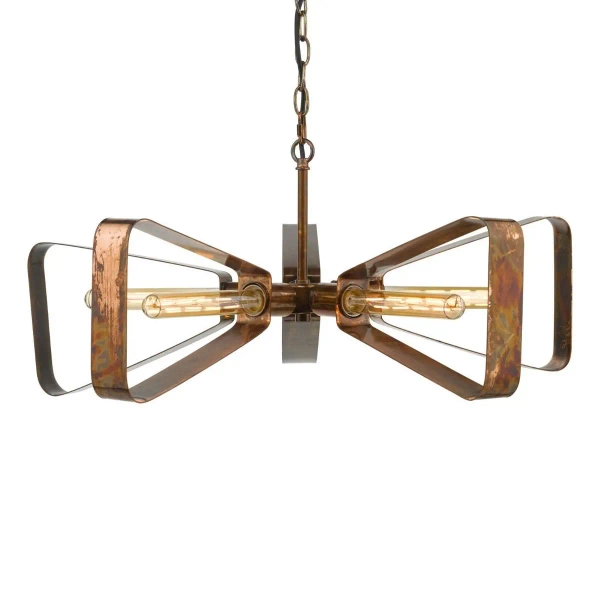 Industrialna lampa wisząca Yavanna YAV0564 strzemię olejowa miedź