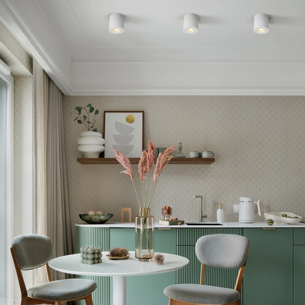 Lampa sufitowa Rondip ACGU10-158-N metalowy downlight do łazienki biały