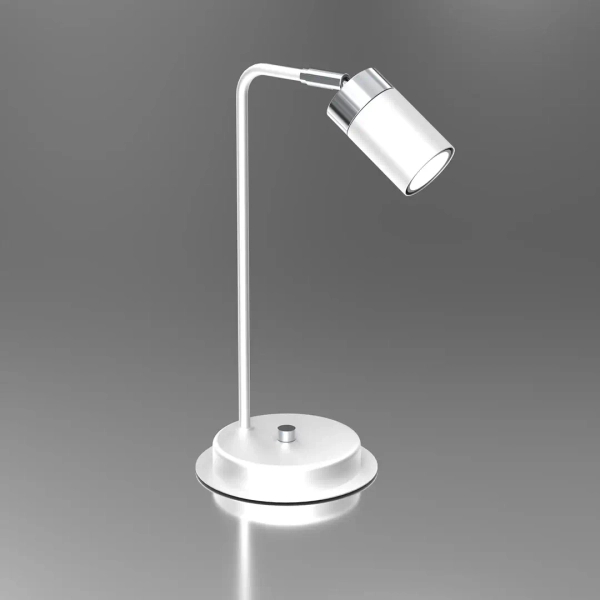 Loftowa lampa biurowa JOKER MLP7751 na biurko biało srebrna