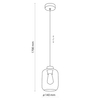 Industrialna lampa wisząca do salonu Marco 6696 TK Lighting szklana zielona