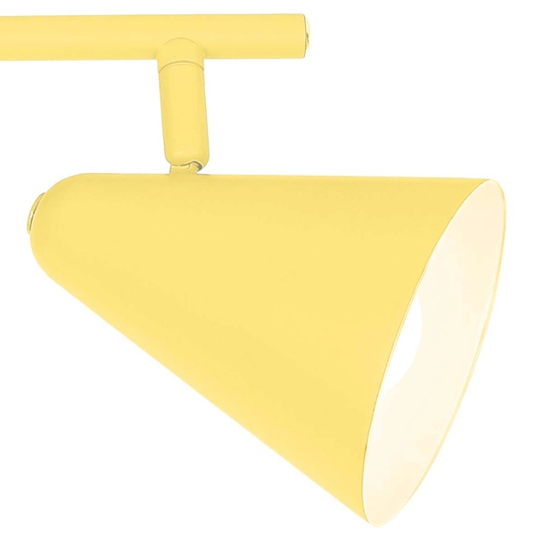 Plafon LAMPA sufitowa AMOR 92-68804 Candellux metalowa OPRAWA listwa regulowane reflektorki żółte