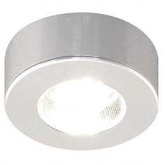 LAMPA sufitowa ALFI LED 3,5W 4000K 03099 Ideus metalowa OPRAWA okrągła PLAFON natynkowy srebrny