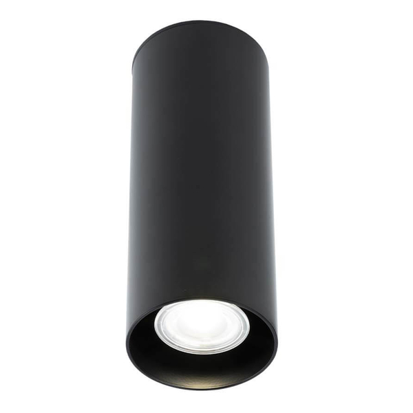 Sufitowa LAMPA okrągła KOBE 1172 Shilo natynkowy downlight metalowa tuba czarna