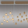 Wisząca lampa PURE POPUP brązowa 2590-97 13xLED 3W 2200-5000K sterowana góra-dół