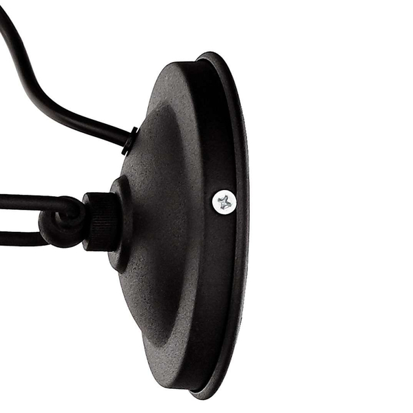 Kinkiet LAMPA ścienna NAUTILIUS 20482102 Kaspa metalowa OPRAWA regulowany reflektorek loft czarny