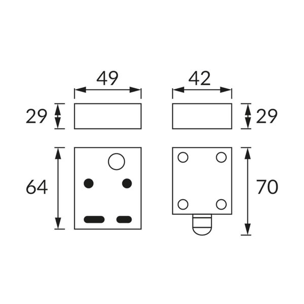 Czujnik zmierzchu Elf 03870 Ideus IP65 zewnętrzny szary