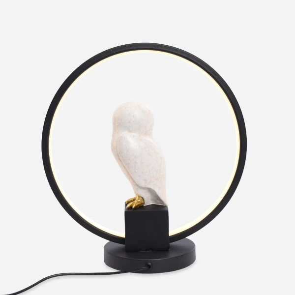 Dekoracyjna lampa na stół SOWA EX04F332U-1 LED 4W 3000K czarny