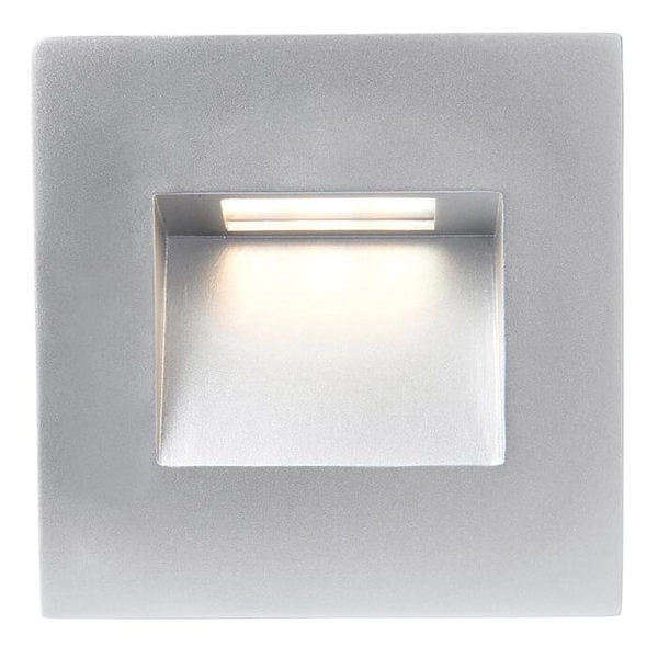 Ramka do lampy schodowej Albus 99764 kwadratowa srebrna