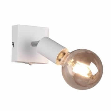 Kinkiet LAMPA ścienna VANNES R80181731 RL Light regulowana OPRAWA metalowy reflektorek loftowy biały mat