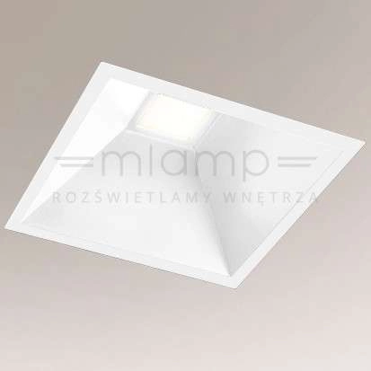 Wpust LAMPA sufitowa UBE IL 7790 Shilo podtynkowa OPRAWA kwadratowa LED 10W 3000K do zabudowy IP44 biały
