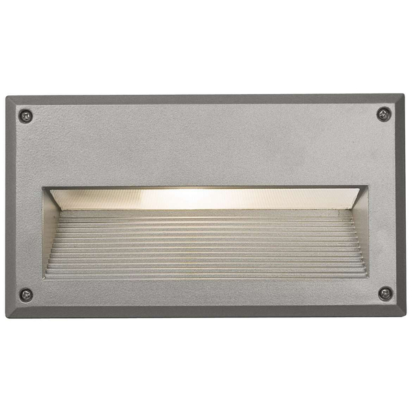 Schodowa LAMPA wpustowa BASALT 3412 Nowodvorski metalowa OPRAWA prostokątny WPUST IP44 grafitowa